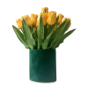 Welurowy flowerbox z piankowymi tulipanami